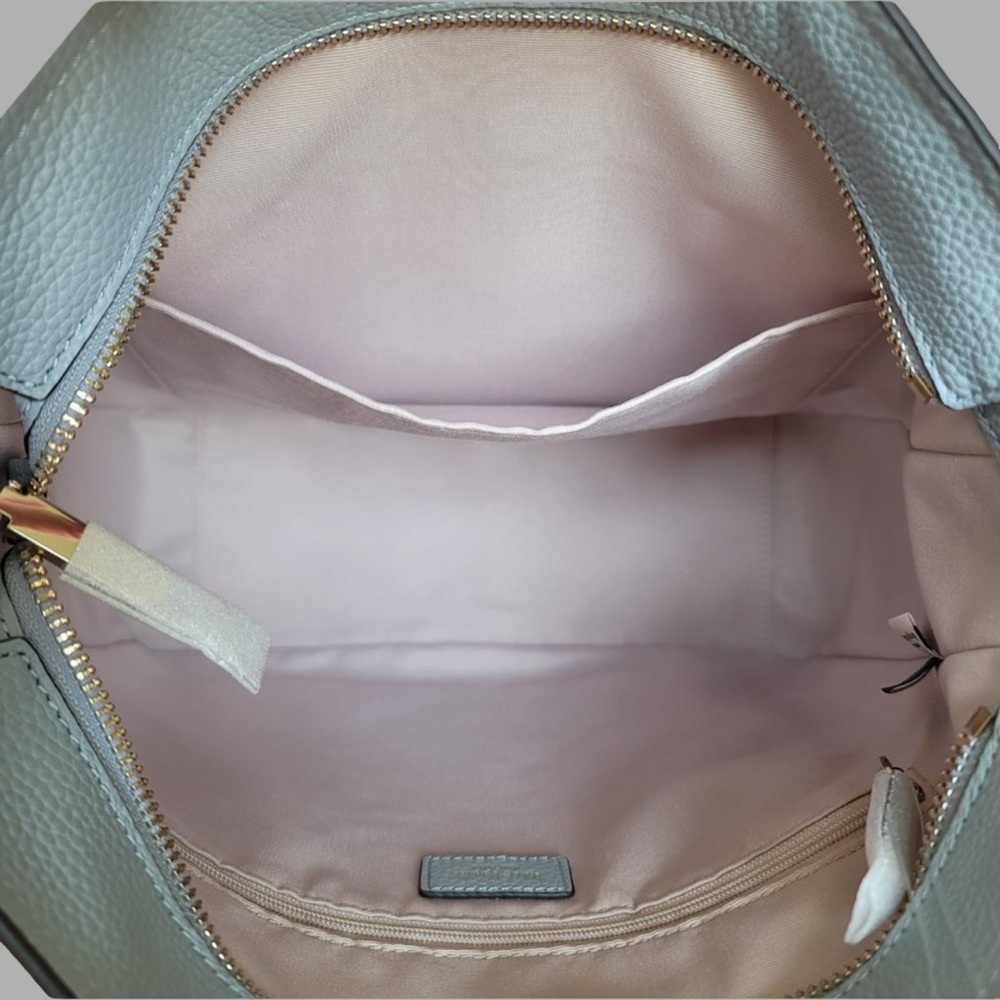 New Kate Spade Hudson Aegean Teal Pebbled Leather Hobo Bag with Crossbody Strap - Picture 12 of 13
